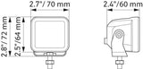 Foco Auxiliar HELLA BLACK MAGIC 2.7¨ FLOOD