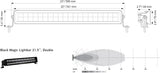 Barra Led Recta Doble HELLA BLACK MAGIC 21" 56.1cm  Slim