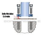 Empaquetadura MULTIPLE ESCAPE ACERO INOX CAD CAM 1.2mm SUBARU WRX STI 1993 AL 2018 GO RACING CHILE