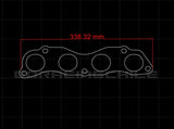 FLANGE MULTIPLE ESCAPE HONDA K SERIES K20 K24  ACERO INOXIDABLE CNC CORTADO EN LASER