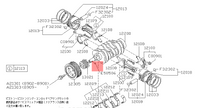 CHAVETA PIÑON CIGUEÑAL SUBARU EJ20 EJ25 IMPREZA WRX STI TURBO ORIGINAL