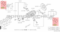 Anillos de Motor  SUBARU FORESTER LEGACY IMPREZA FB20 2010 en Adelante