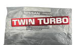 EMBLEMA MOTOR TUBERIA INTERCOOLER  " TWIN - TURBO  " NISSAN SKYLINE GT-R R32 R33 R34 ORIGINAL NISSAN