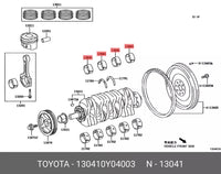 JUEGO DE METALES BANCADA Y BIELA  TOYOTA  YARIS 1.5  16 VALVULAS 2017