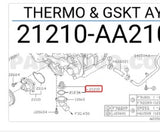 Termostato ORIGINAL SUBARU IMPPREZA  2011 /2023   fb20 /25