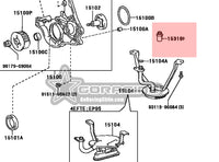 REGULADOR PRESION ACEITE TOYOTA 4EFTE 4EFE 5EFE  TERCEL PASEO STARLET ORIGINAL TOYOTA