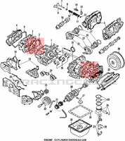 EMPAQUETADURA CULATA SUBARU LOYALE EA82 TURBO ORIGINAL SUBARU