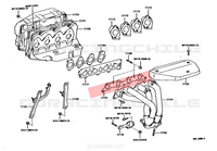 EMPAQUETADURA MULTIPLE ESCAPE TOYOTA COROLLA LEVIN 4AGE 20V OEM ORIGiNAL TOYOTA