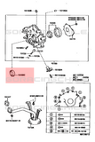RETEN PUNTA CIUEÑAL BOMBA DE ACEITE TOYOTA 1UZFE 2UZFE 3UZFE  JAPON