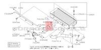 UNION MANGUERA INTERCOOLER SILICONA RECTA SUBARU IMPREZA WRX STI EJ20 EJ25 ORIGINAL SUBARU OEM