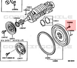 PERNO PERNOS DE VOLANTE EMBRAGUE CIGUEÑAL TOYOTA STARLET GT TURBO 4EFTE 4E ORIGINAL TOYOTA