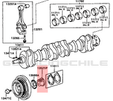 PIÑON CIGUEÑAL ORIGINAL TOYOTA TOYOTA SUPRA SOARER ALTEZZA 1JZ 2JZ 1JZGE 2JZGE 2JZGTE 1JZGTE