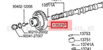 ORING O´RING POLEA INTERIOR  VVTI TOYOTA SUPRA SOARER ARISTO 1JZ 2JZ GE GTE