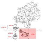 BOMBA DE ACEITE HYUNDAI GENESIS BK1 BK2 G4K 2.0 16V TURBO ORIGINAL HYUNDAI