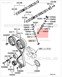 VALVULA DE ESCAPE MITSUBISHI LANCER EVO 4 AL 9 4G63 ORIGINAL MITSUBISHI