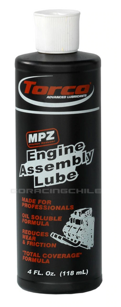 LUBRICANTE ARMADO DE MOTORES TORCO MPZ ENGINE ASSEMBLY LUBE HP Bottela 118ML