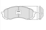 PASTILLAS DE FRENO DELANTERAS SUBARU IMPREZA  1.6- FB16A/BJ3 2012-2016