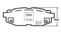 PASTILLAS DE FRENO DELANTERAS  SUBARU LEGACY 2.5 FB25B BN9A 2015-UP