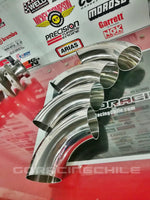 CODO ACERO INOXIDABLE   3.5" EN    90°      ESCAPE ADMISION